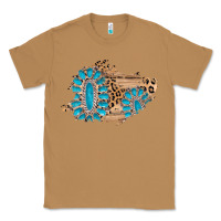 Toasted Coconut gemstone wood leopard patch Classic Tee - AdoDesignShop