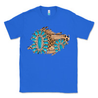 True Royal gemstone wood leopard patch Classic Tee - AdoDesignShop