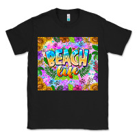 Black Beach Life Classic Tee - CowhideDigitalArt