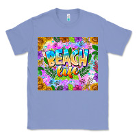 Colony Blue Beach Life Classic Tee - CowhideDigitalArt