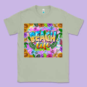 Beach Life Classic Tee Designed By Cowhidedigitalart