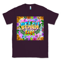 Plum Beach Life Classic Tee - CowhideDigitalArt