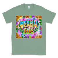 Sage Beach Life Classic Tee - CowhideDigitalArt