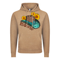 Howdy Leopard Tooled Leather Hat Vintage Hoodie | Teevron
