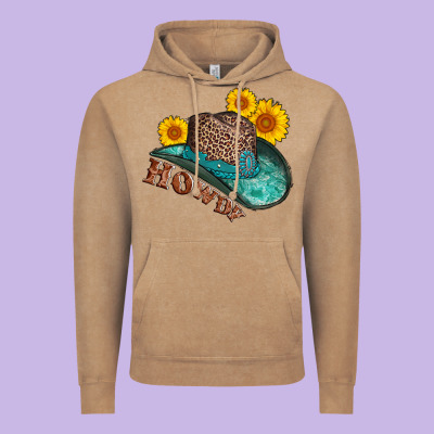 Howdy Leopard Tooled Leather Hat Vintage Hoodie Designed By Adodesignshop