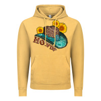 Vintage Mustard howdy leopard tooled leather hat Vintage Hoodie - AdoDesignShop