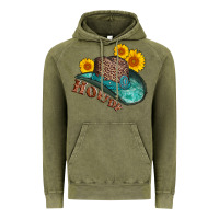 Vintage Olive howdy leopard tooled leather hat Vintage Hoodie - AdoDesignShop
