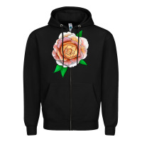 Black Fun In The Sun Rose Zipper Hoodie - LillyAllenDesigns