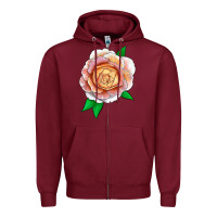 Burgundy Fun In The Sun Rose Zipper Hoodie - LillyAllenDesigns