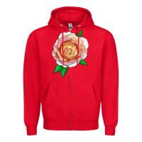 Red Fun In The Sun Rose Zipper Hoodie - LillyAllenDesigns