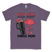 Lavender hot mess always stressed dance mom Classic Tee - MaliasSmallBusiness