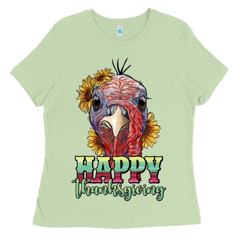Happy Thanksgiving Turkey Ladies Tee by RanaPortraitStore | Teevron