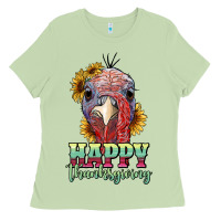 Matcha happy thanksgiving turkey Ladies Tee - RanaPortraitStore