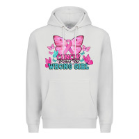 Dove Grey Cancer picked the wrong girl Cancer Awareness Premium Hoodie - HowdyJamesFarm