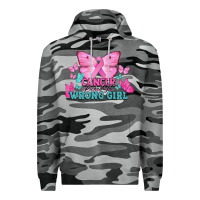 Slate Camo Cancer picked the wrong girl Cancer Awareness Premium Hoodie - HowdyJamesFarm