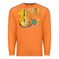 Carrot Give Cancer the boot Childhood Cancer Premium Sweatshirt - NancyCooperArtShop