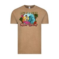 Vintage Coffee Life is a beach make waves skeleton Vintage Tee - NancyCooperArtShop