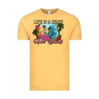 Vintage Mustard Life is a beach make waves skeleton Vintage Tee - NancyCooperArtShop