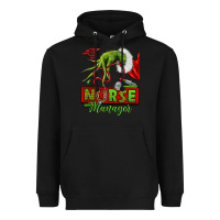 Black grinch hand nurse manager Heavyweight Hoodie - NancyCooperArtShop
