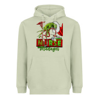 Matcha grinch hand nurse manager Heavyweight Hoodie - NancyCooperArtShop