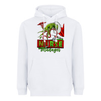 White grinch hand nurse manager Heavyweight Hoodie - NancyCooperArtShop