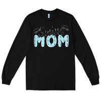 Black swim mom Long Sleeve Tee - MaliasSmallBusiness