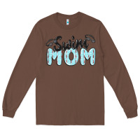 Chestnut swim mom Long Sleeve Tee - MaliasSmallBusiness