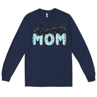 Navy swim mom Long Sleeve Tee - MaliasSmallBusiness