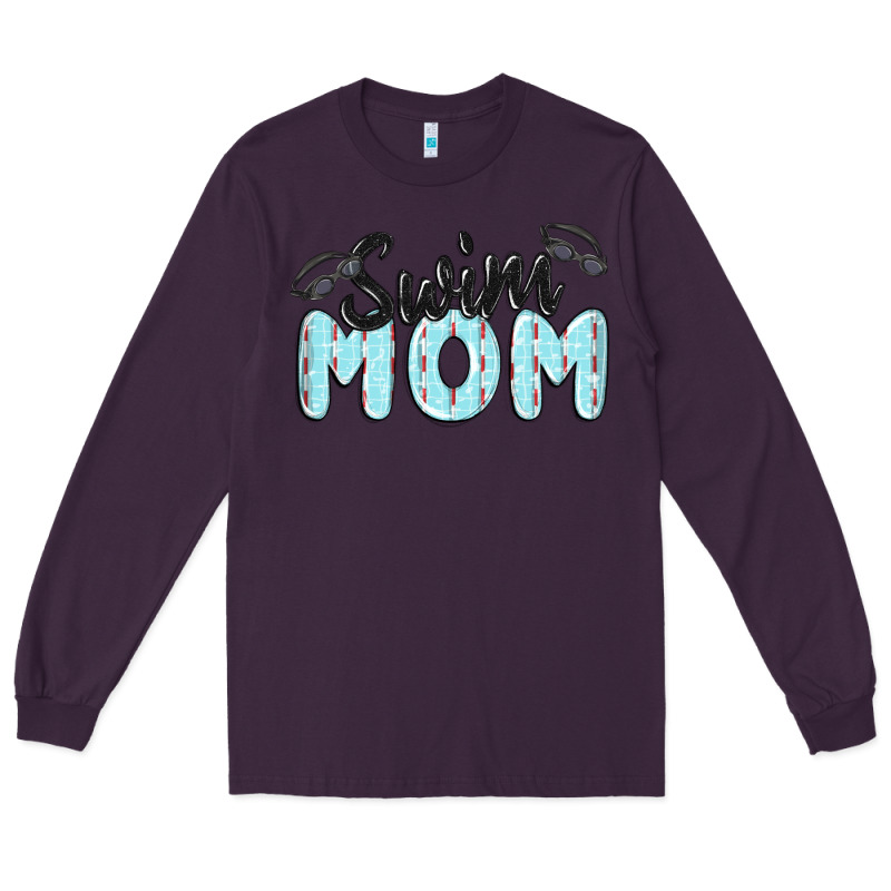 Swim Mom Long Sleeve Tee by MaliasSmallBusiness | Teevron