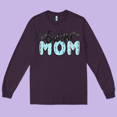 Swim Mom Long Sleeve Tee Designed By Maliassmallbusiness