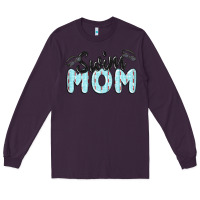 Plum swim mom Long Sleeve Tee - MaliasSmallBusiness