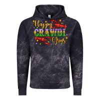 Cloud Black happy crawdi gras with crawfish Vintage Hoodie - Artiststas