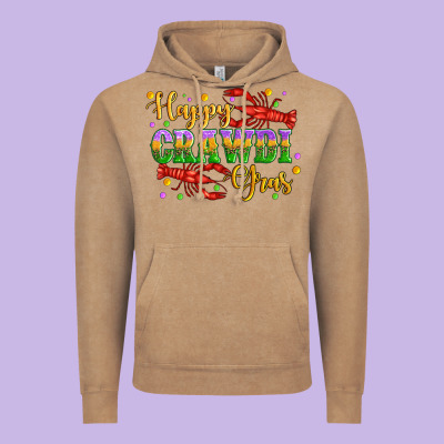 Happy Crawdi Gras With Crawfish Vintage Hoodie Designed By Artiststas