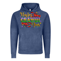 Vintage Denim happy crawdi gras with crawfish Vintage Hoodie - Artiststas