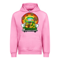 Fuchsia Pink St. Patrick's Day truck Urban Hoodie - OliviaCreatesArt