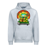 Heather Grey St. Patrick's Day truck Urban Hoodie - OliviaCreatesArt