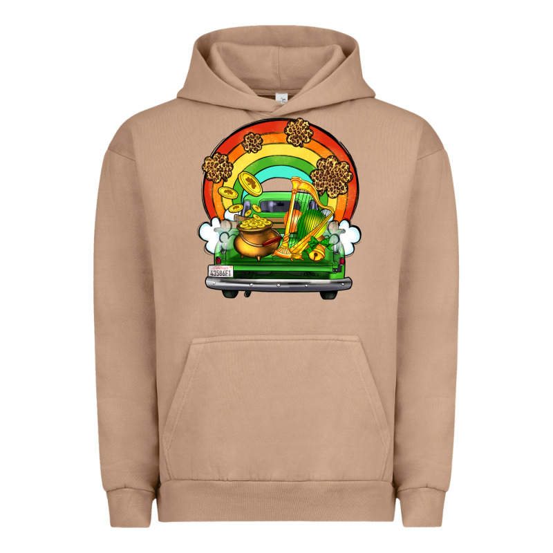 St. Patrick's Day Truck Urban Hoodie by OliviaCreatesArt | Teevron