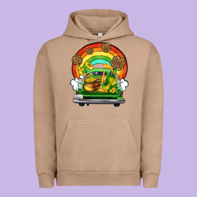 St. Patrick's Day Truck Urban Hoodie Designed By Oliviacreatesart