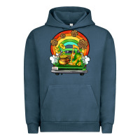 Pigment Midnight Navy St. Patrick's Day truck Urban Hoodie - OliviaCreatesArt