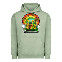 Pigment Oil Green St. Patrick's Day truck Urban Hoodie - OliviaCreatesArt