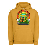 Pigment Peanut Butter St. Patrick's Day truck Urban Hoodie - OliviaCreatesArt