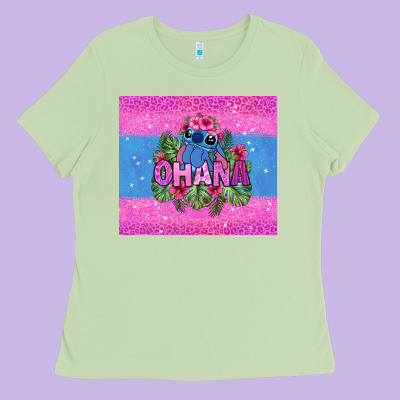 Ohana Stitch Ladies Tee Designed By Zillion Design Studio