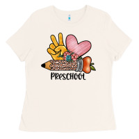 Peace Love Preschool Ladies Tee | Teevron