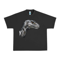 Pigment Black Velociraptor Face Urban Heavy Tee - LillyAllenDesigns