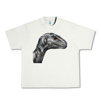 Pistachio Velociraptor Face Urban Heavy Tee - LillyAllenDesigns