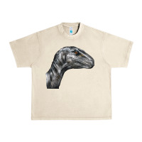 Sandshell Velociraptor Face Urban Heavy Tee - LillyAllenDesigns