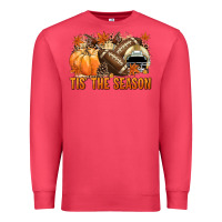 Tis' The Season Football And Light Yellow Helmet Premium Sweatshirt | Teevron