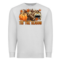 Dove Grey Tis' the season Football and light yellow helmet Premium Sweatshirt - NancyCooperArtShop