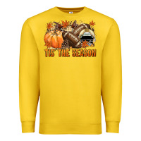 Lemon Tis' the season Football and light yellow helmet Premium Sweatshirt - NancyCooperArtShop