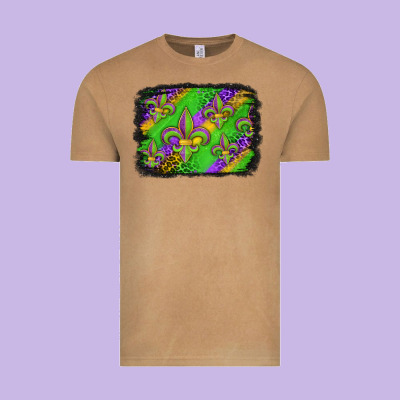 Mardi Gras Fleur De Lis Background Vintage Tee Designed By Jasminsmagicworld